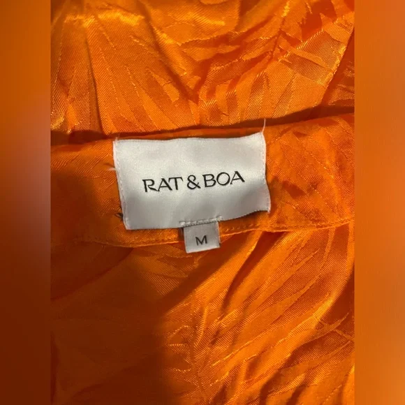 RAT & BOA HARLEQUIN MINI DRESS ORANGE - Picture 6 of 8